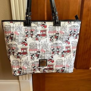 Dooney and Bourke Disney Downtown Mickey and Minnie tote